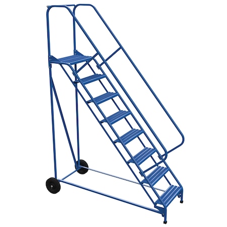 Vestil 110 H Steel Roll A Fold Ladder, 50 deg., Grip, 8 Step, 8 Steps LAD-RAF-8-24-G-EZ